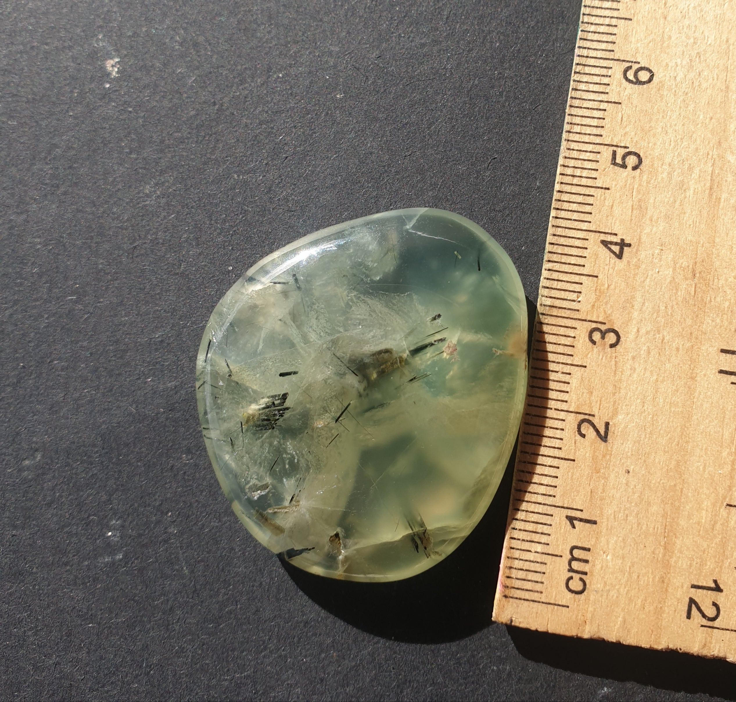 Prehnite - epidote rutiles - flatstone