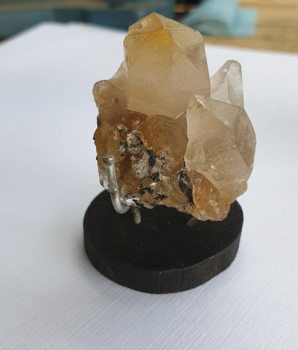 Golden Rutilated Quartz  cluster