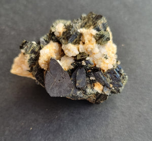 Aegirine  Crystals on albite From Zagi Pakistan - 37grams