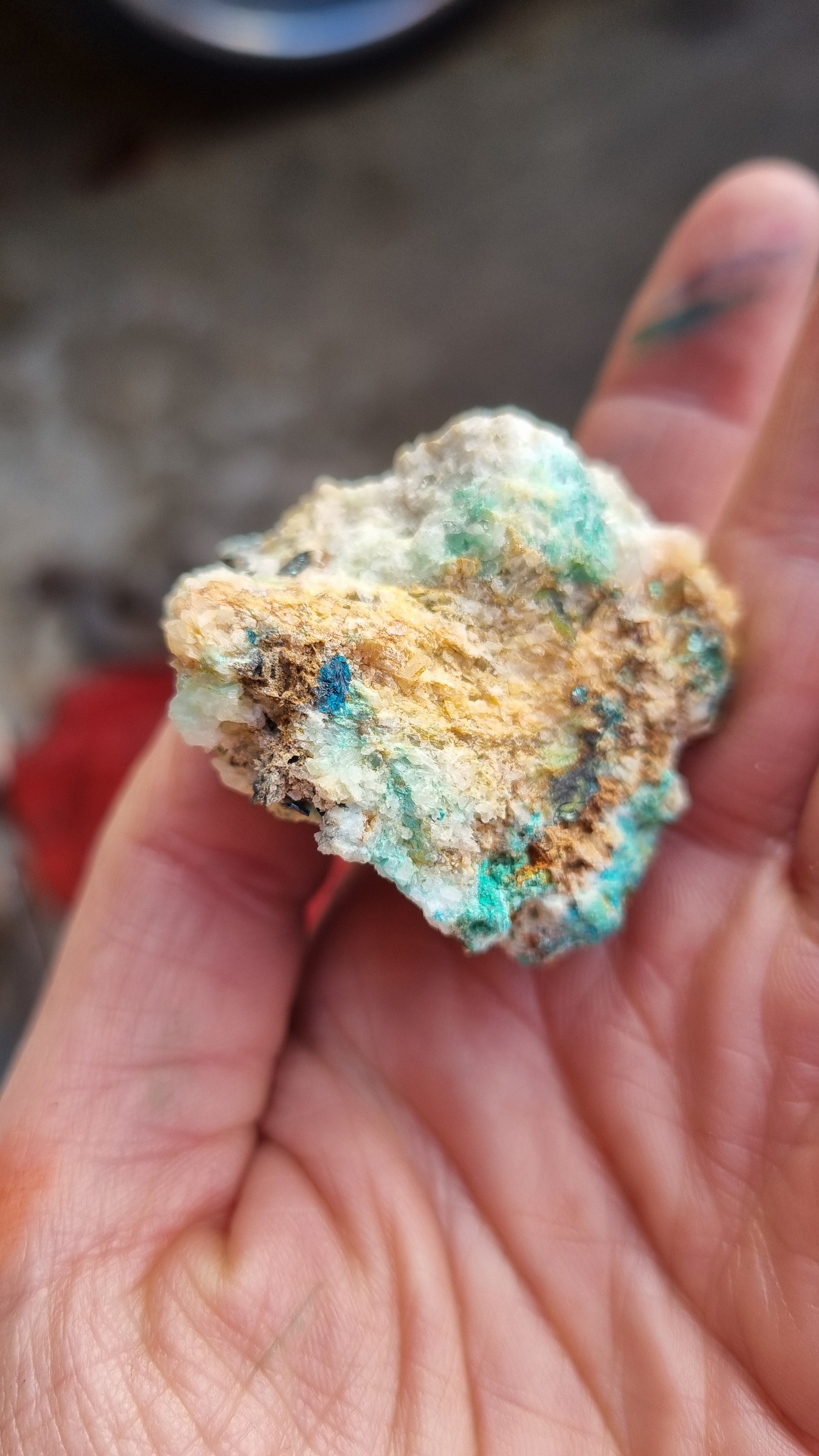 Veszelyite Hemimorphite crystal mineral specimen