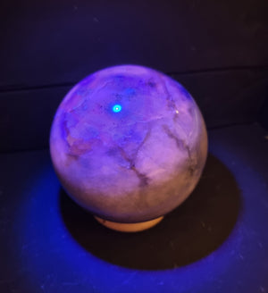 Sodalite - sphere ball from Pakistan- UV reactive