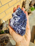 Blue fluorite cluster