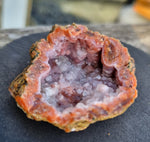 Pink chalcedony geode