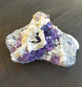 Fluorite + calcite cluster - 50g