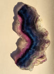 Rainbow fluorite slab