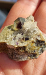 Cubic fluorite and quartz on matrix - Specimen - Africa