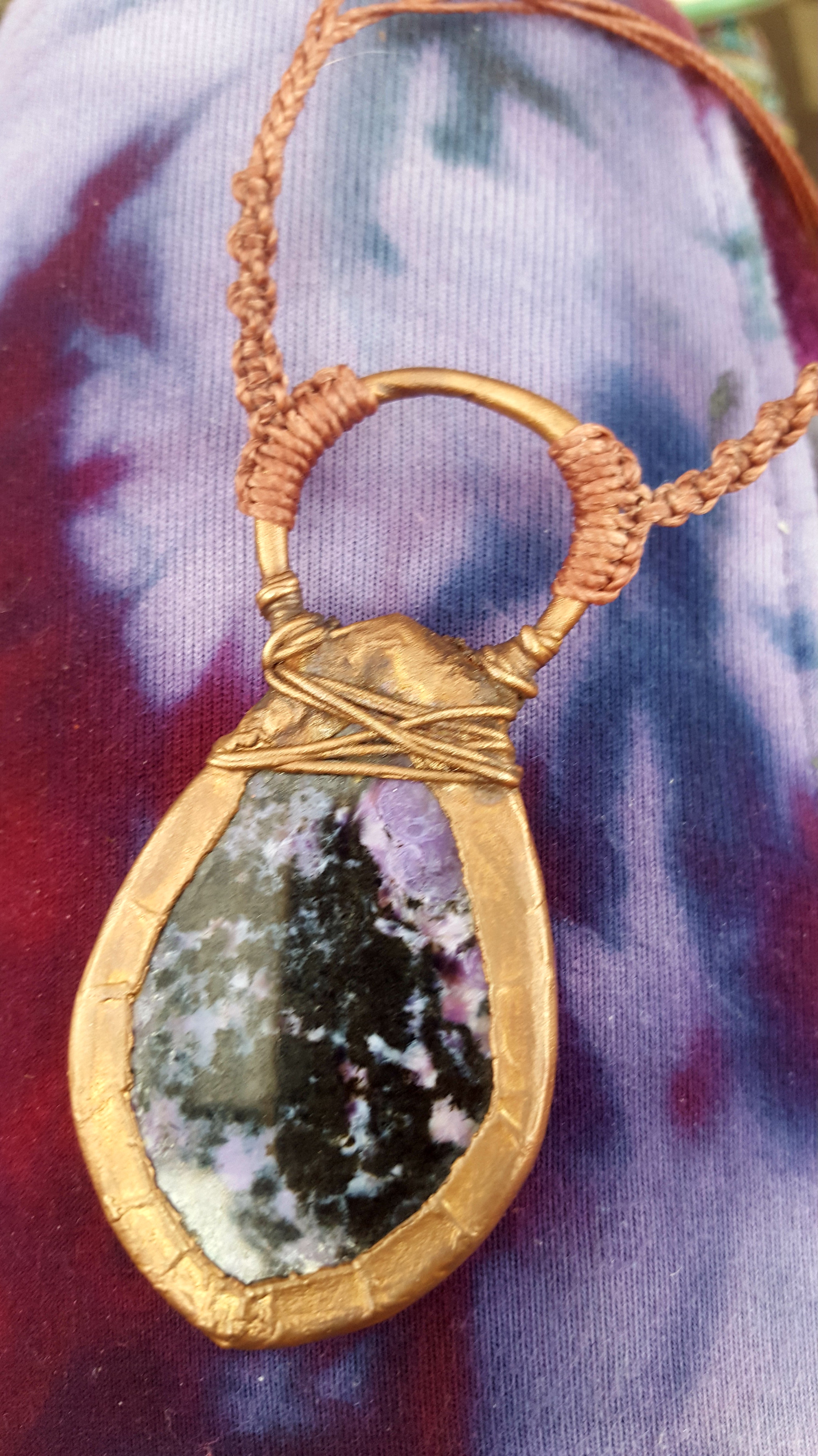 Charoite & Copper - Designer Necklace