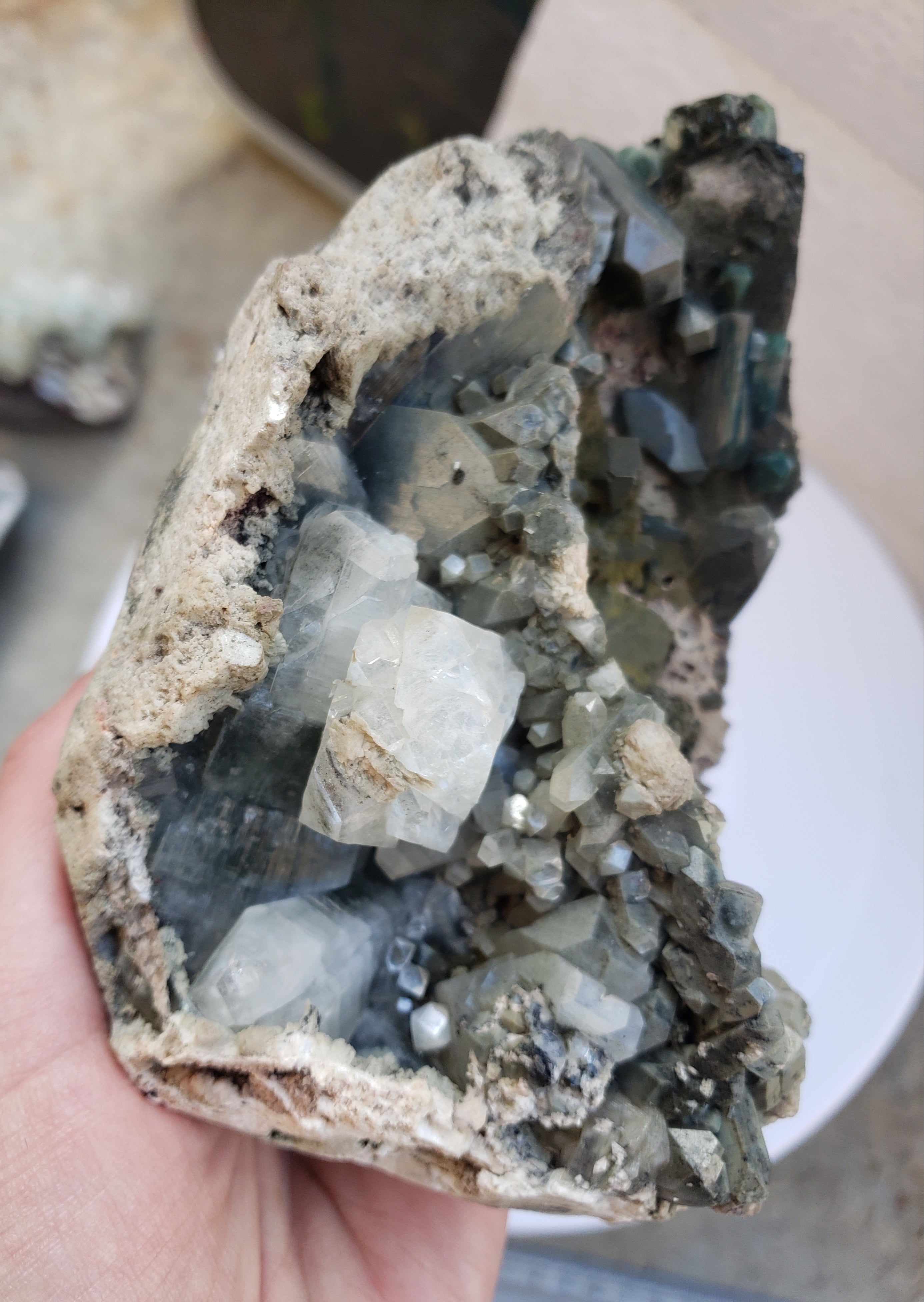 Marshy green Apophyllite