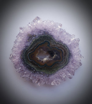 Amethyst stalictite slice  - 22 grams