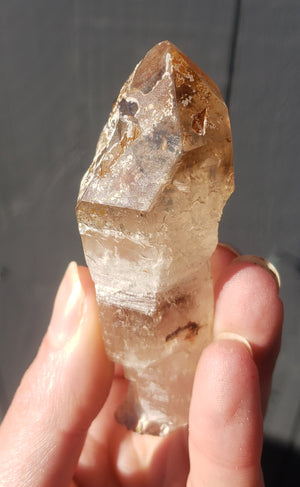 Smokey quartz sceptor point - 65 grams