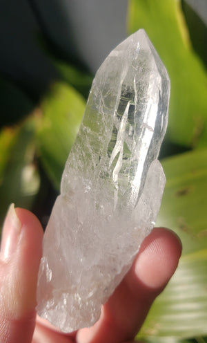 Himalayan ice quartz cathedral point - 52 grams