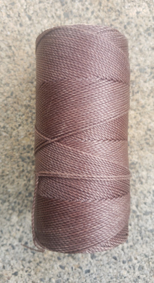 Linhasita macramè cord - cor 26 - natural brown 1mm, 170m