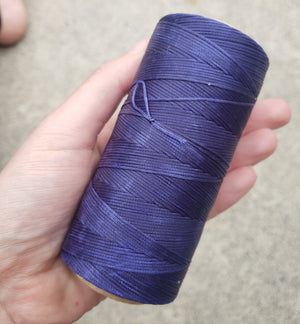 M91) macramè Cord - Electric Indigo - 0.8mm-  260mm