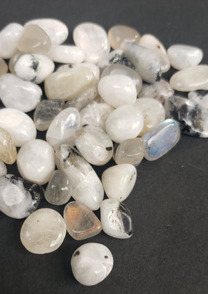 Moonstone - super flashy delux mix of moonstones  ( tiny treasures collection ) 50grams