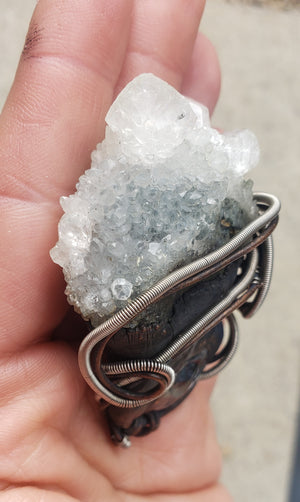 Apophyllite + Pietersite - The Copper cauldron - Kiwa Creations collaboration