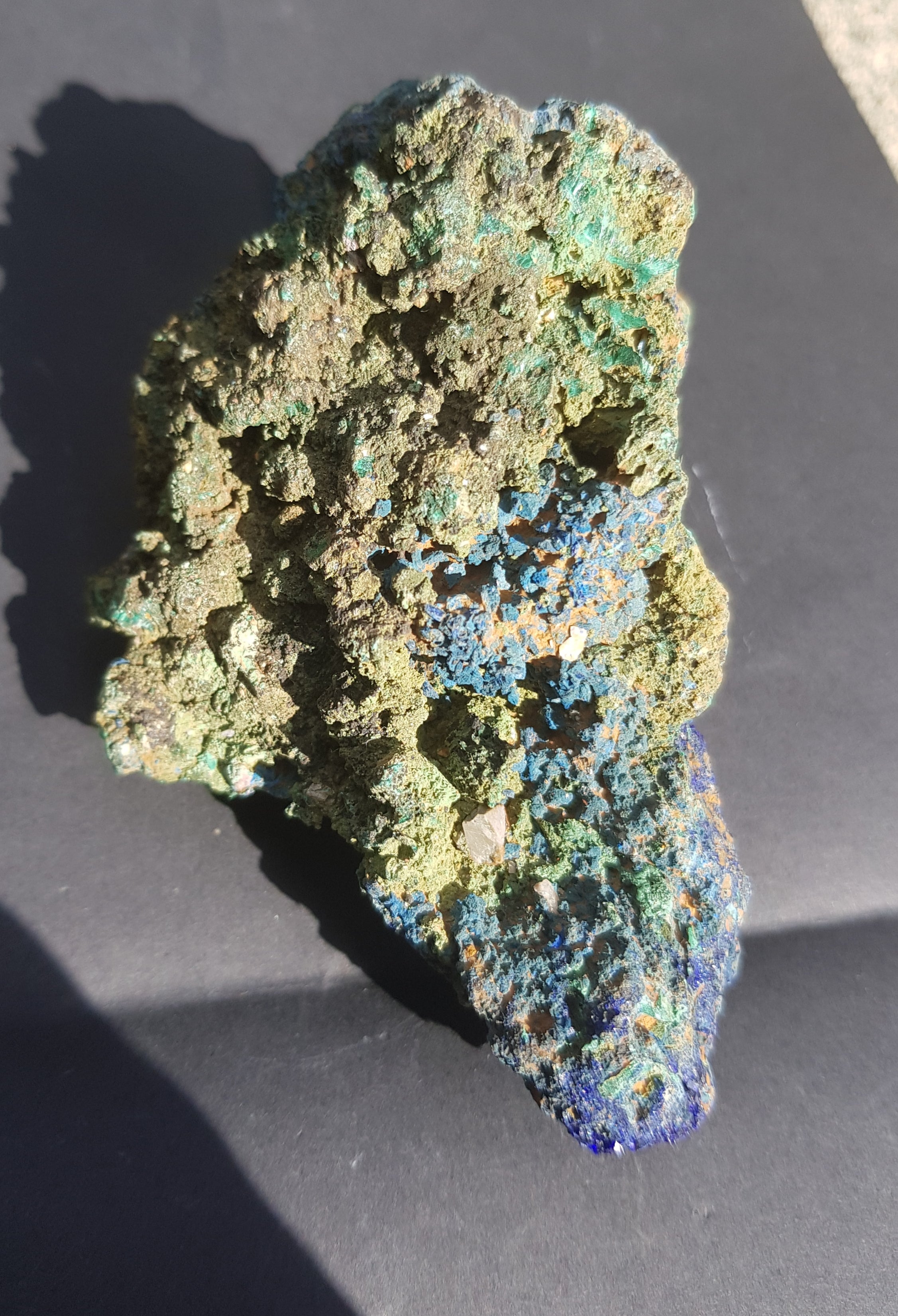 azurite with malachite - 218grams