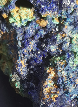 azurite with malachite - 218grams