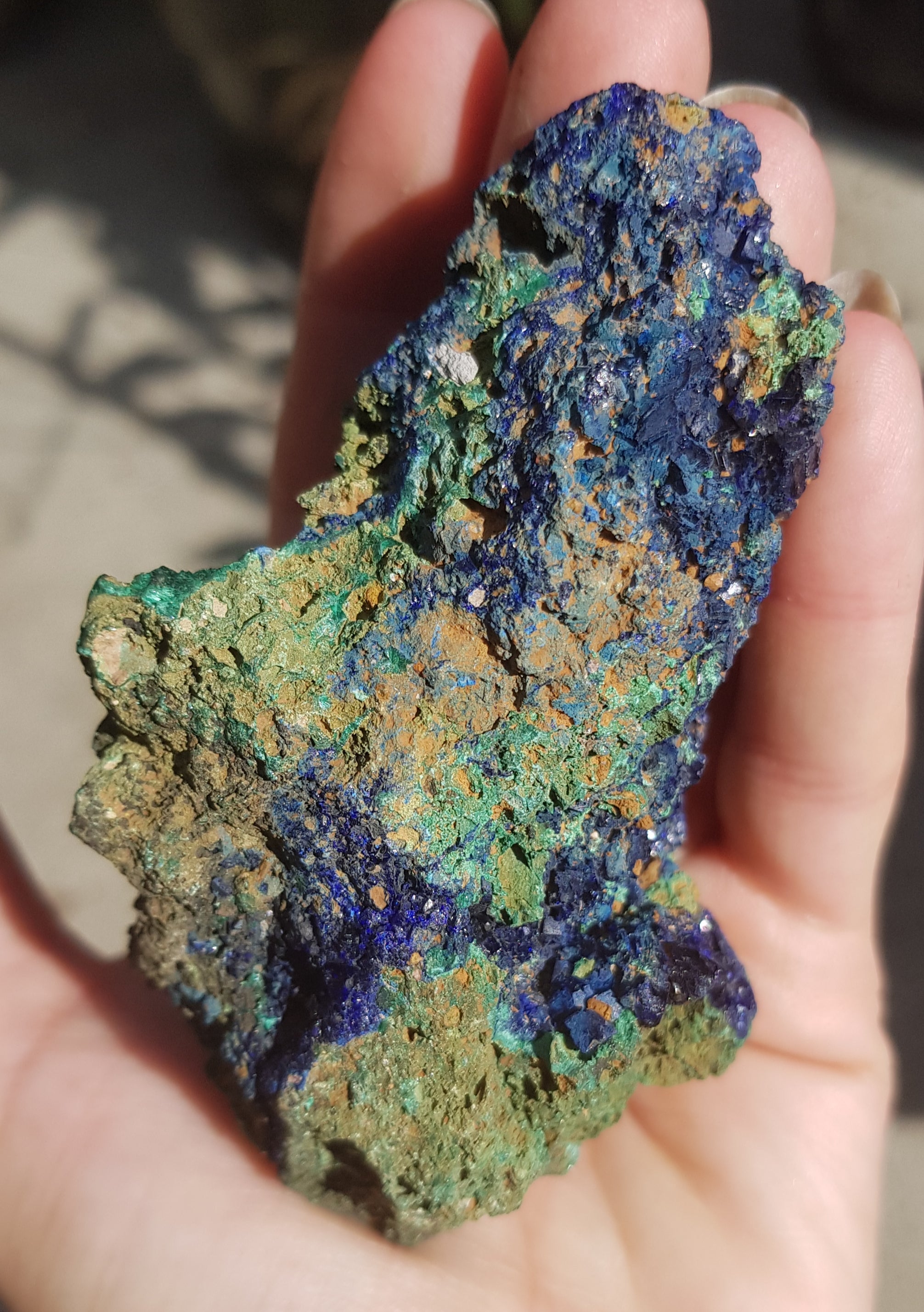 azurite with malachite - 218grams