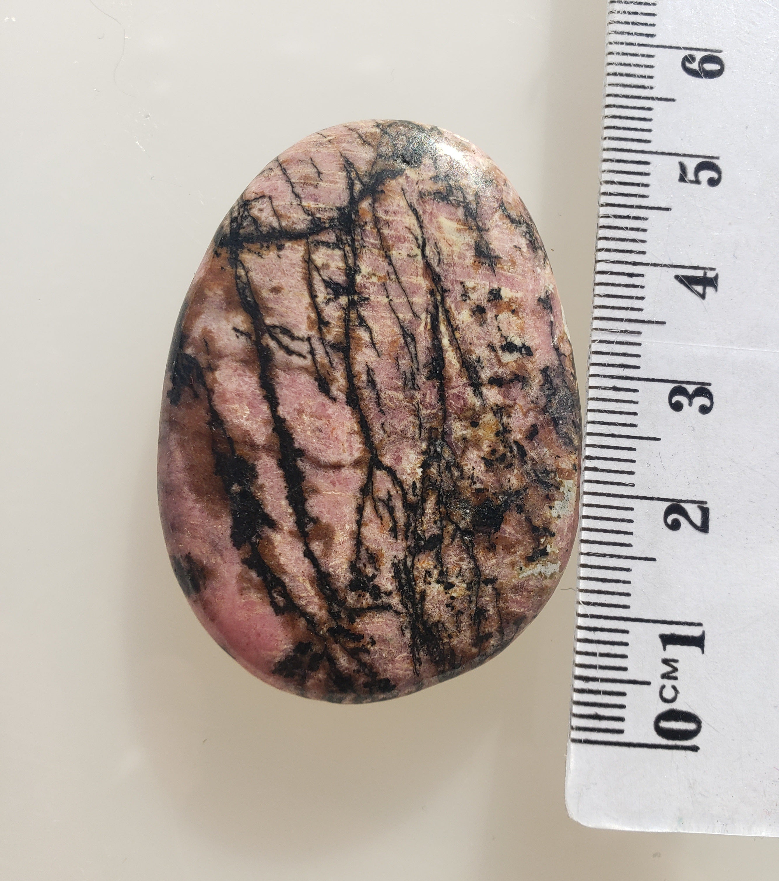 Rhodonite  - Flatstone - 38g