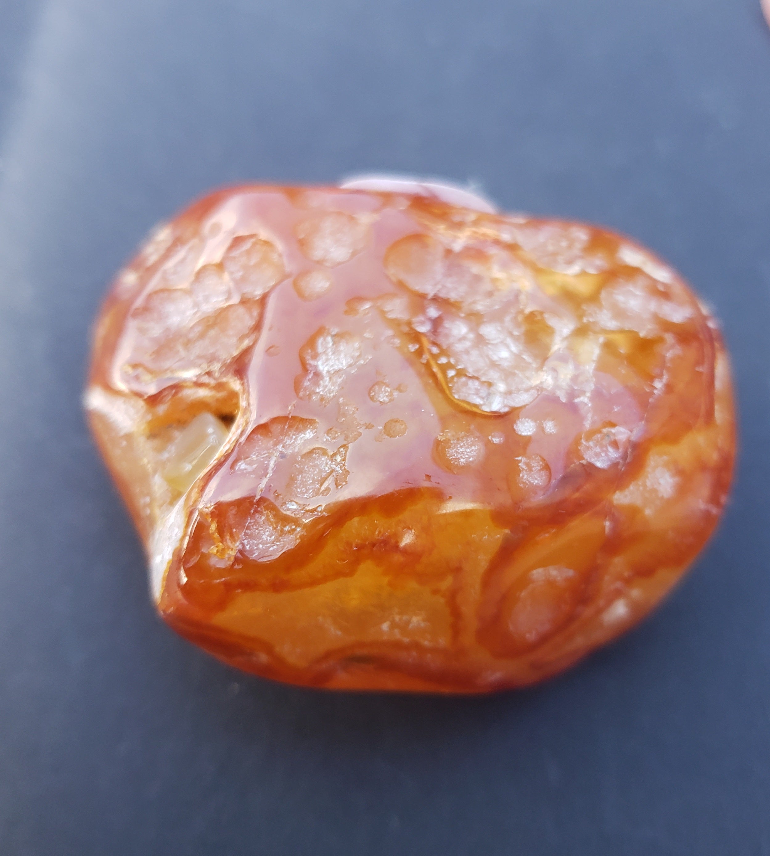 Carnelian Agate - tumbled freeform - 49grams