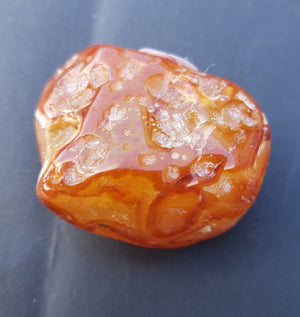 Carnelian Agate - tumbled freeform - 49grams