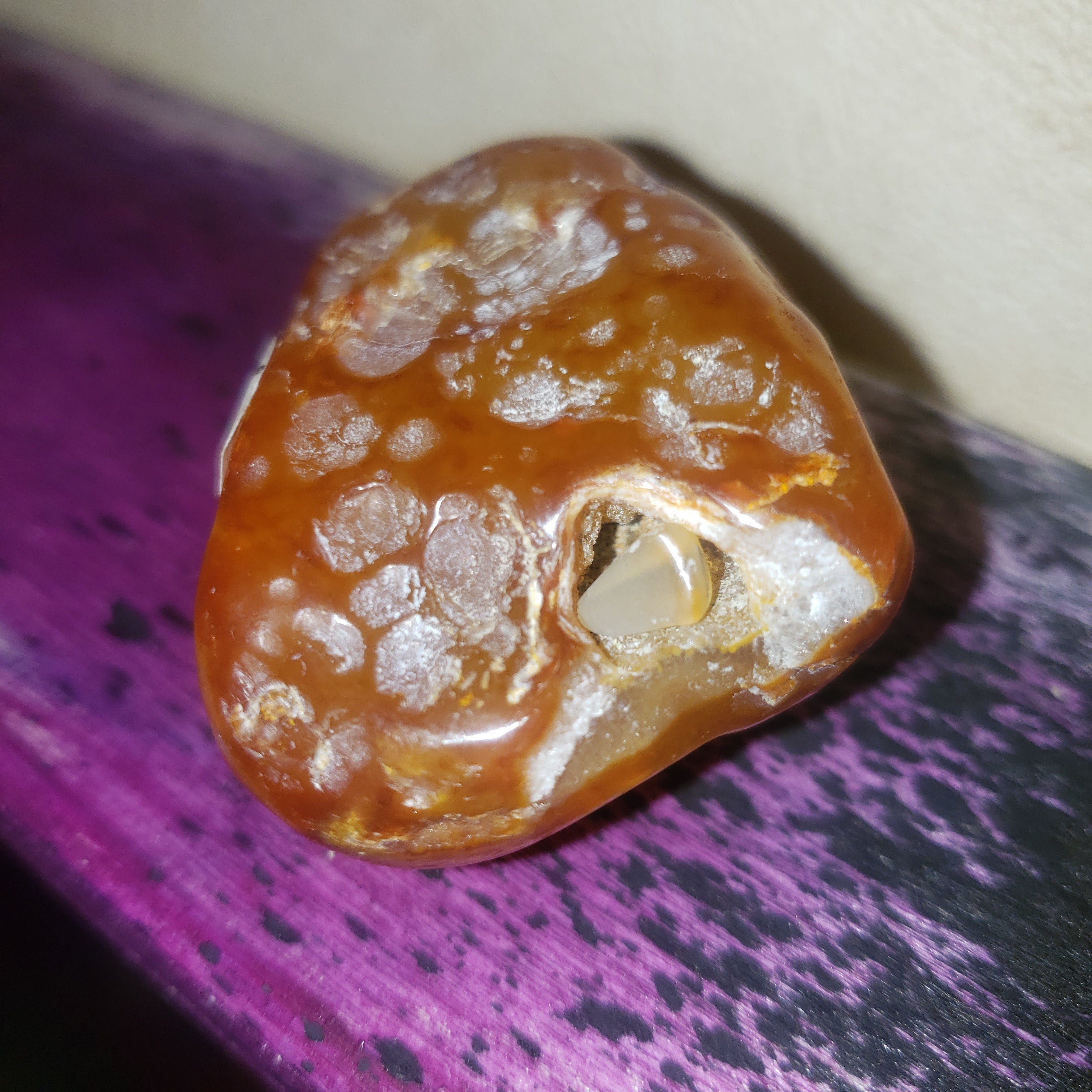 Carnelian Agate - tumbled freeform - 49grams