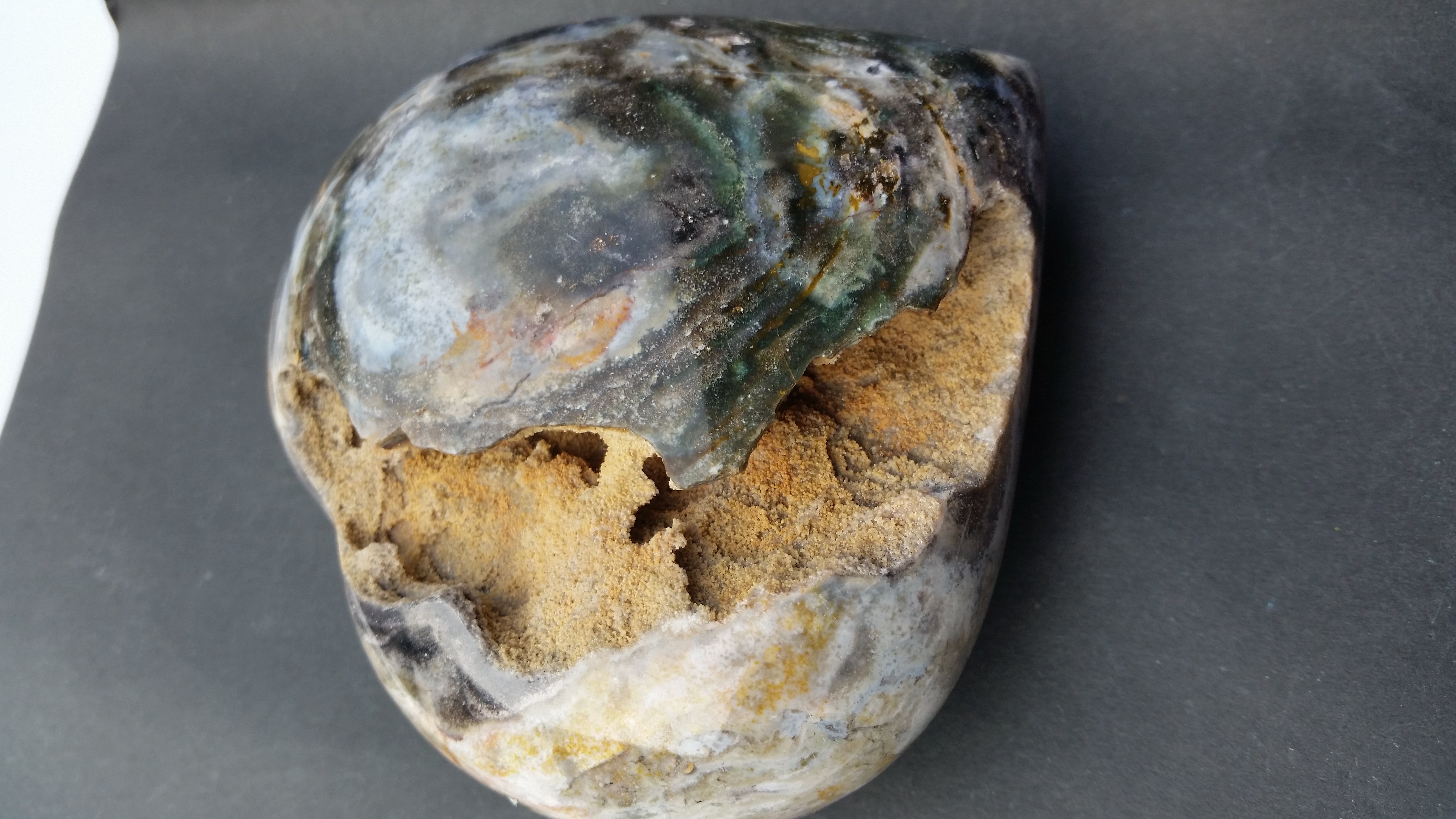 Ocean Jasper "Broken " Heart -  358grams