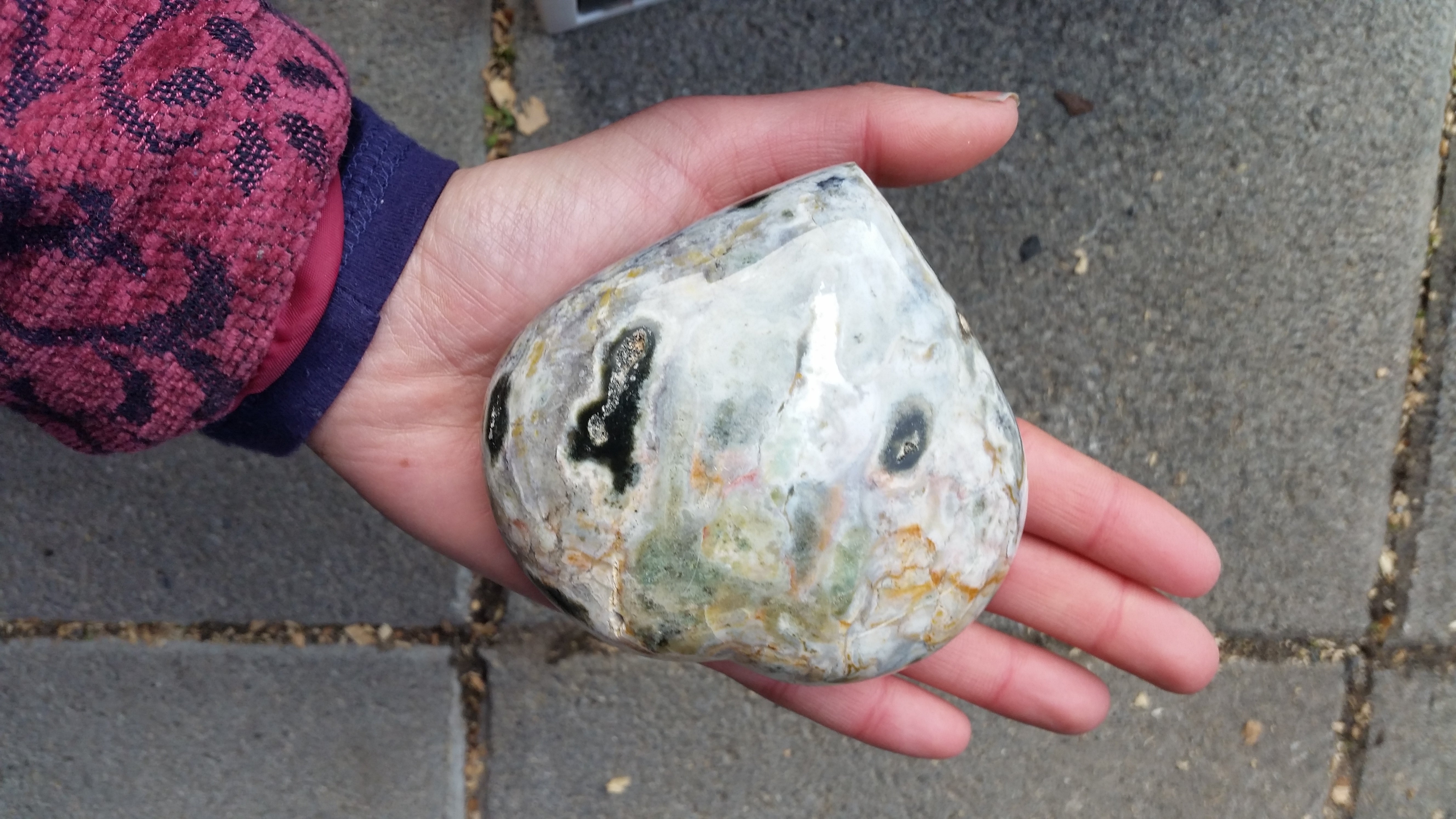 Ocean Jasper "Broken " Heart -  358grams