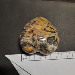 Ocean Jasper  Heart -  218grams