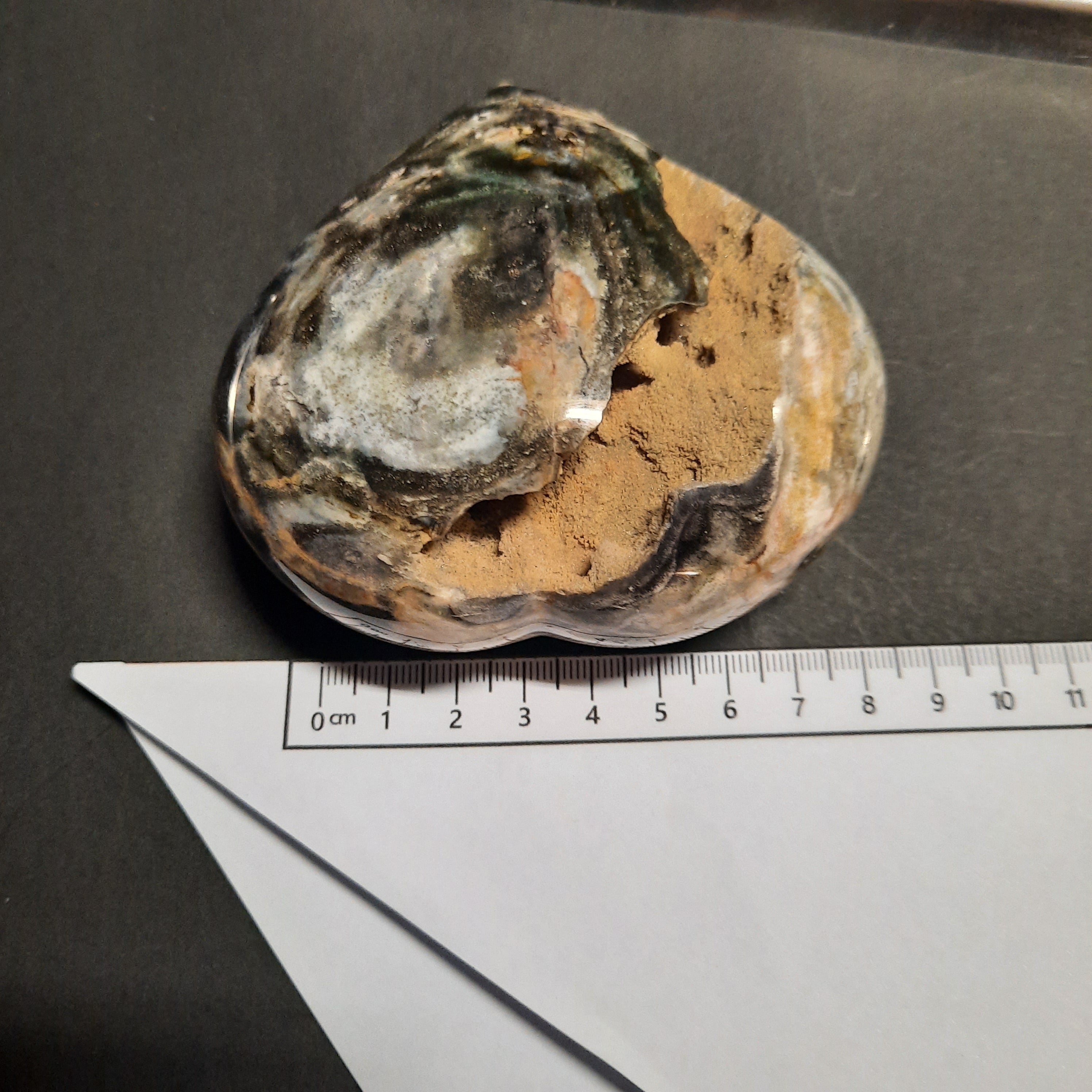 Ocean Jasper "Broken " Heart -  358grams