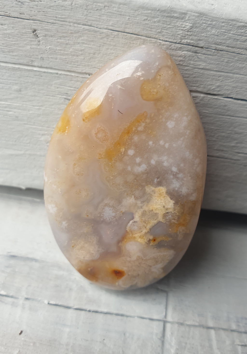 Flower Agate - flatstone - 28g