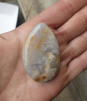 Flower Agate - flatstone - 28g