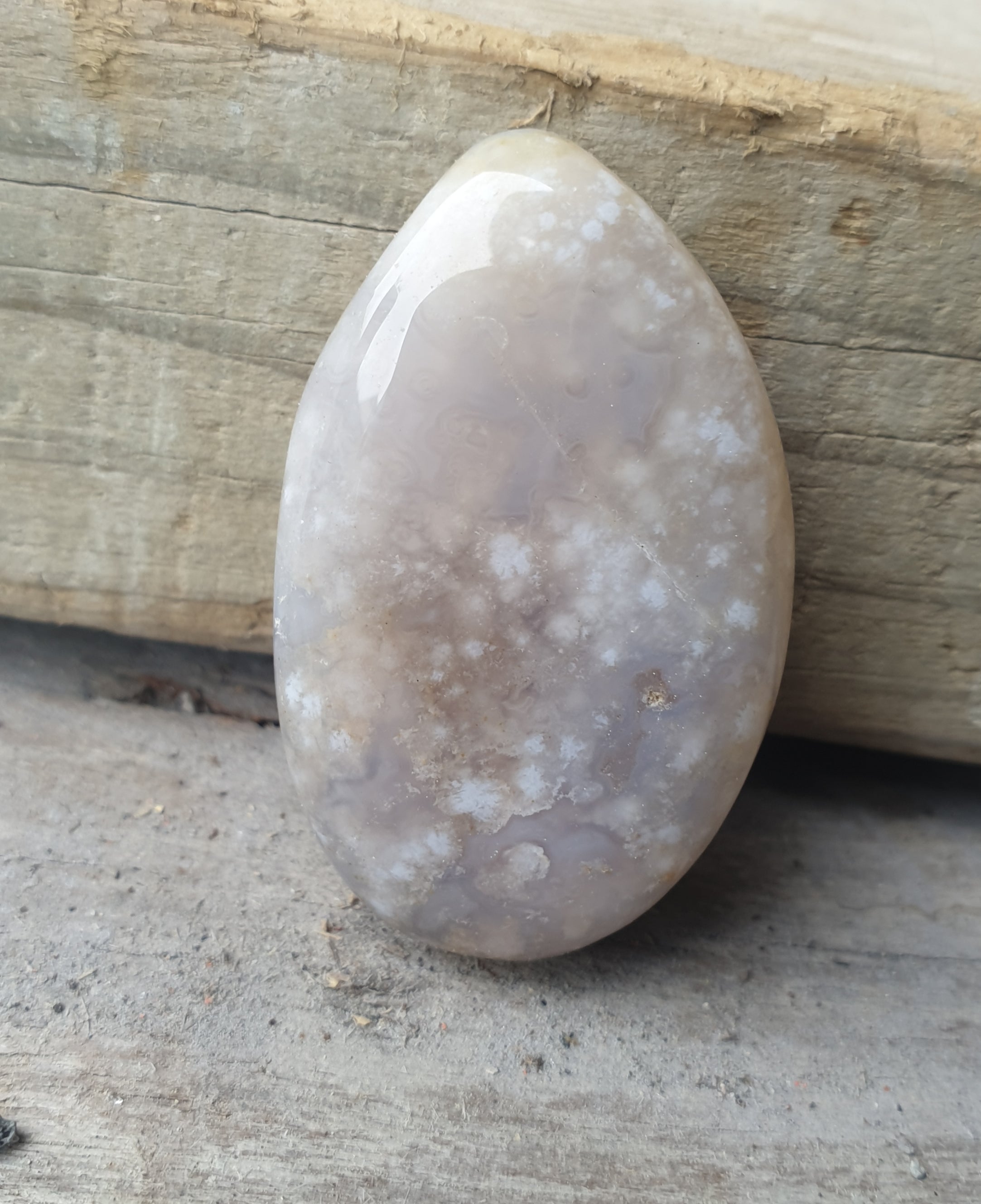 Flower Agate - flatstone - 28g