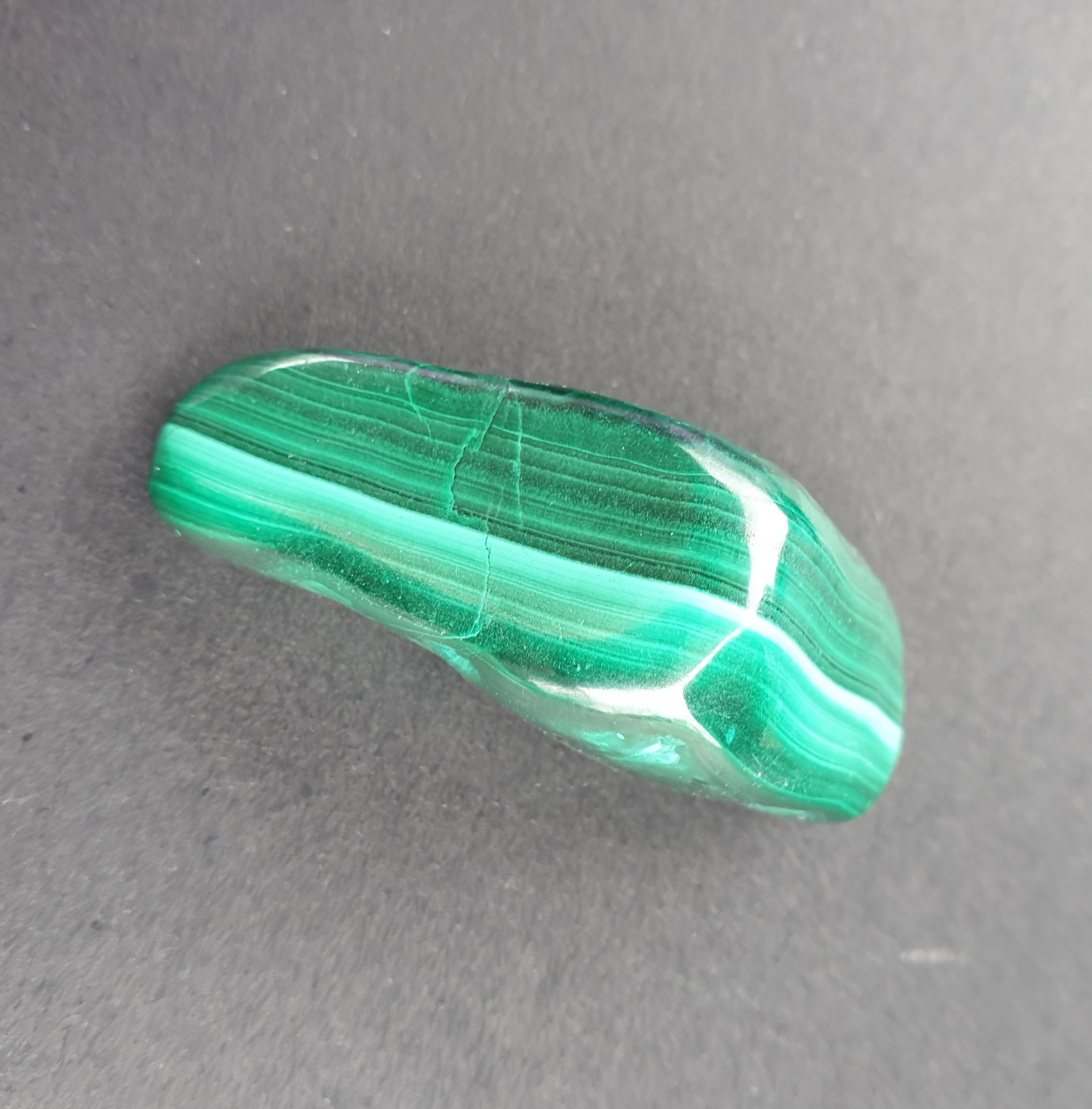 Chrysocolla + malachite polished freeform