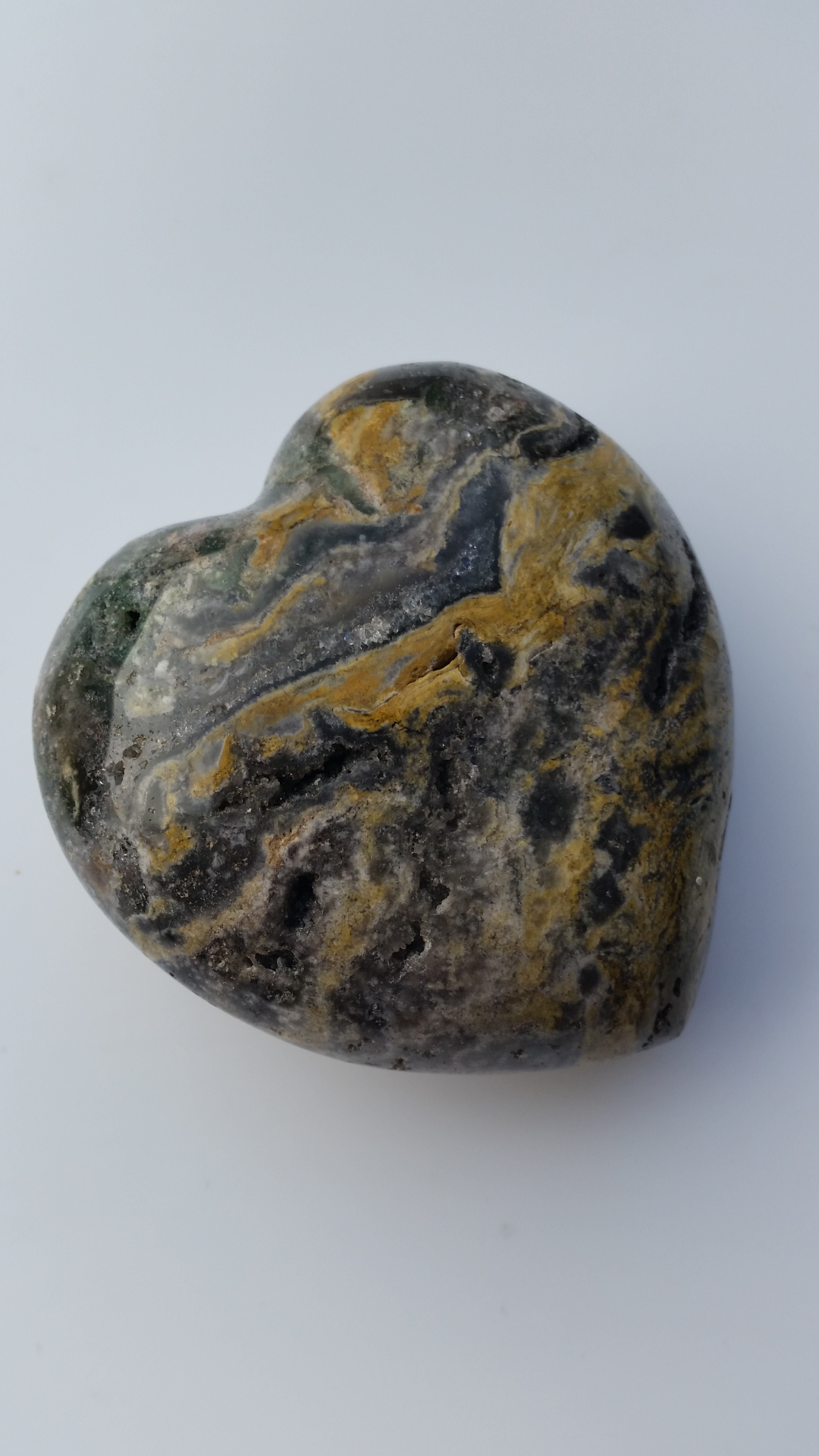 Ocean Jasper  Heart -  218grams