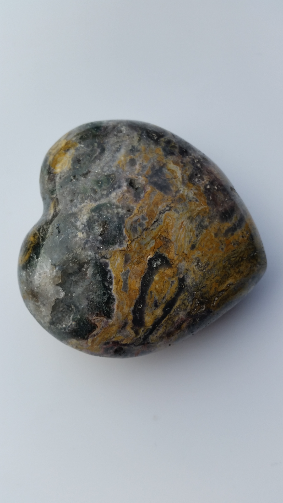 Ocean Jasper  Heart -  218grams