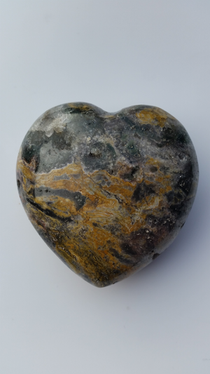 Ocean Jasper  Heart -  218grams