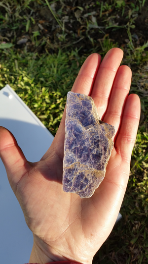 Lepidolite - rough slab - 64grams