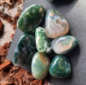 Moss Agate  - Tumbled