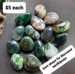 Moss Agate  - Tumbled