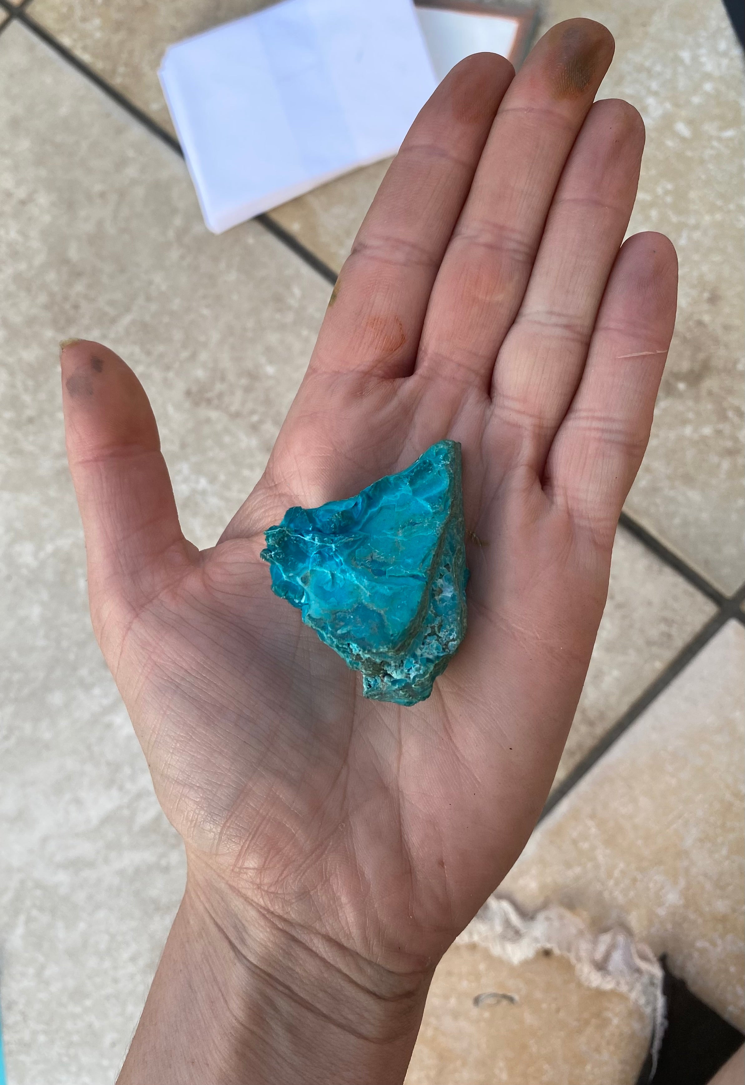 Chrysocolla & Malachite specimen - 30g